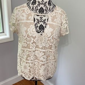 Express cream top size large